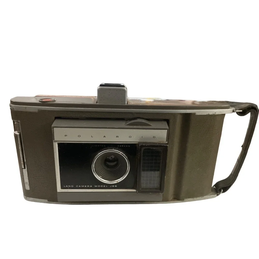 Polaroid Land Camera Model J66 Vintage 1960s Grey Instant Film Camera untested